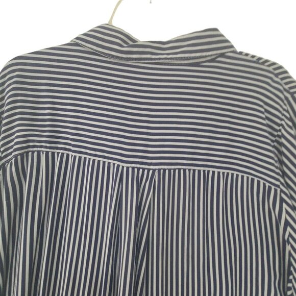 Arna York Women's Long Sleeve Button Down Shirt Striped Size 22/24 - Picture 5 of 8